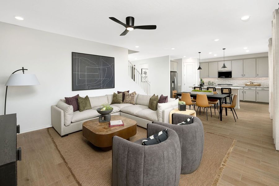 Representative furnished interior of a home built from the Sienna by Mattamy Homes in Tyler Ranch, Buckeye (Image 11).