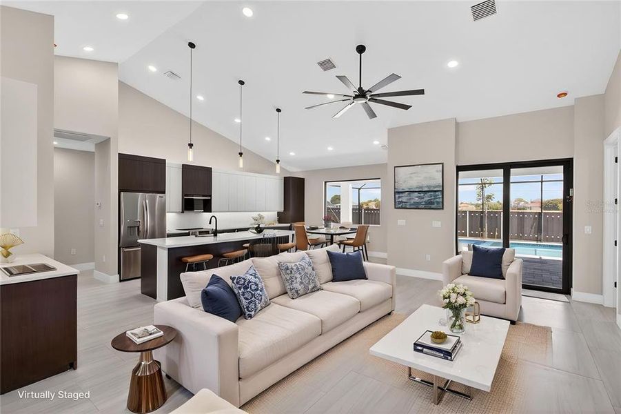 Furnished interior view inside a new home in , Cape Coral (Image 14).