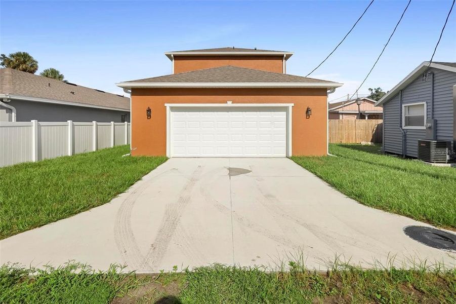 Back/ Driveway/ Garage