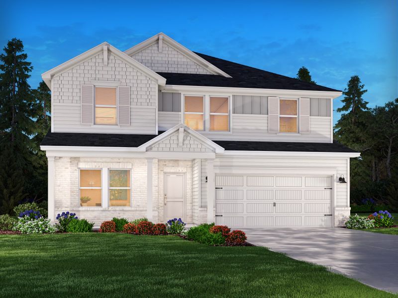 Representative exterior photo of a completed home built from the Chatham by Meritage Homes in Waterside, Longs, SC (Image 18).