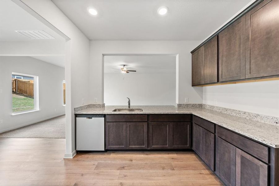 Furnished interior view inside a new home in Big Sky Estates, Ponder (Image 4).