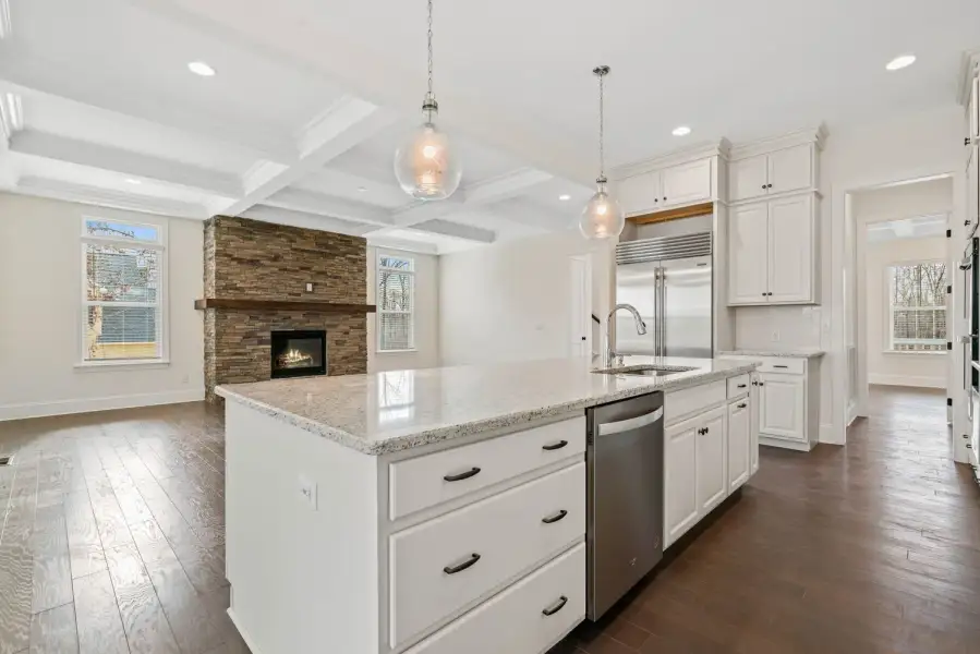 Representative furnished interior of a home built from the Princeton by Greybrook Homes in Deer Brook, Mooresville (Image 10).