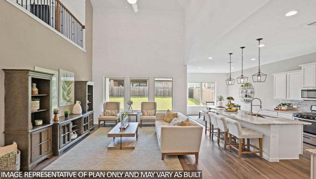 Furnished interior view inside a new home in Hills of Westlake, Conroe (Image 14).