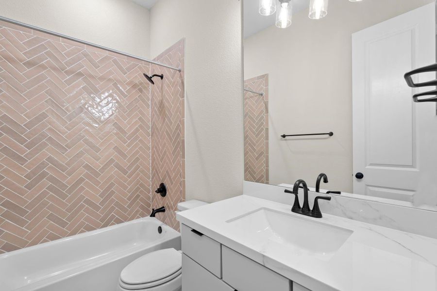 Furnished interior view inside a new home in Elyson 45' & 70', Katy (Image 13).