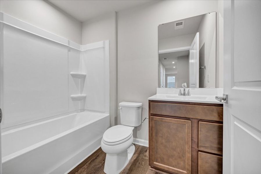Furnished interior view inside a new home in Cameron Ridge 2-Story, Columbia (Image 6). Furnished interior view inside a new home in Cameron Ridge 2-Story, Columbia (Image 6).