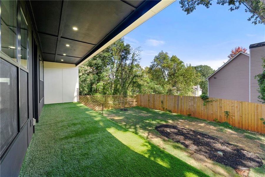 Exterior details and patio area of a home in , Atlanta (Image 2).