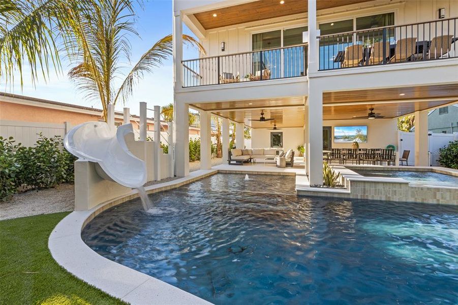 Exterior details and patio area of a home in , Sarasota (Image 32).