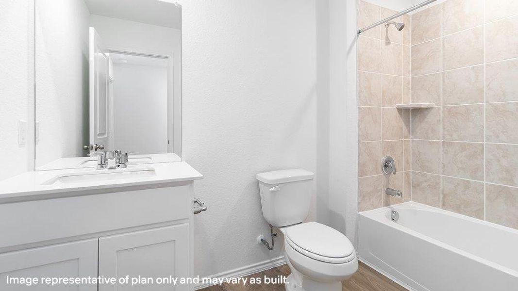 Furnished interior view inside a new home in Blue Ridge Ranch, San Antonio (Image 12).