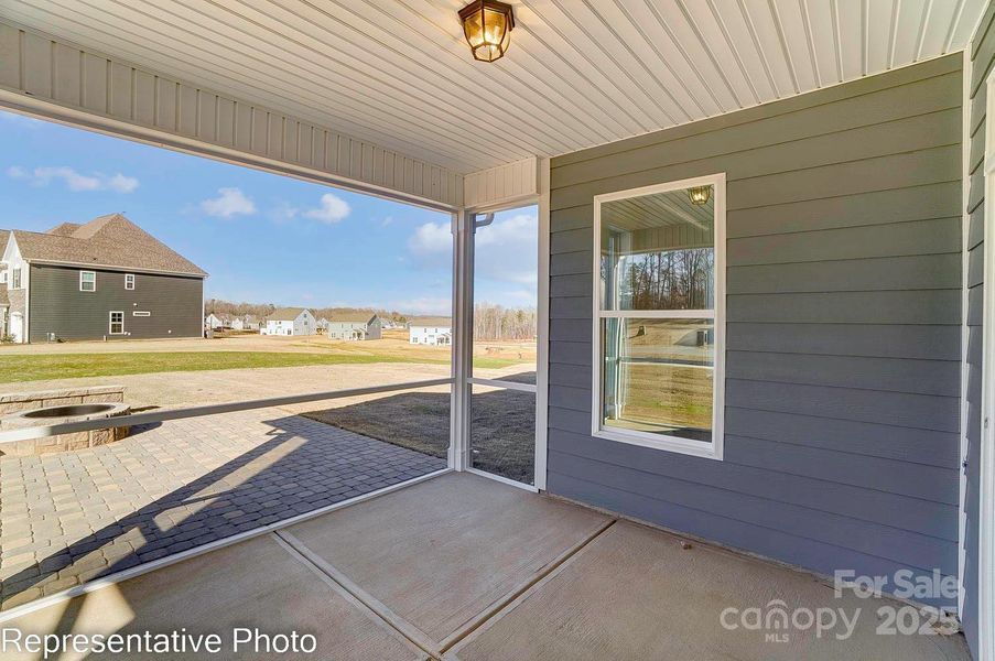 Homesite 36 features a covered porch