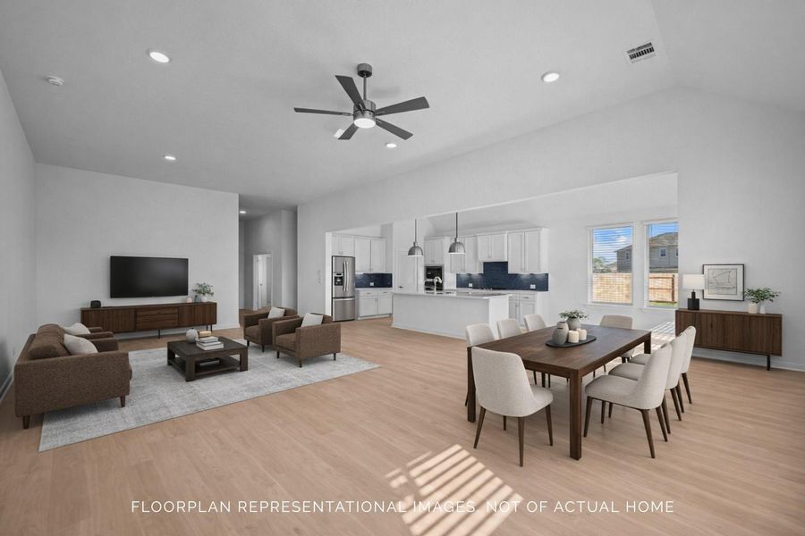 Furnished interior view inside a new home in Marvida, Cypress (Image 9).