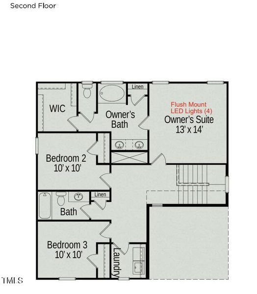 Second floor layout