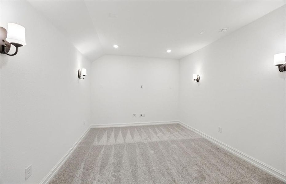 Media room ideal for entertainment or movie nights Media room ideal for entertainment or movie nights