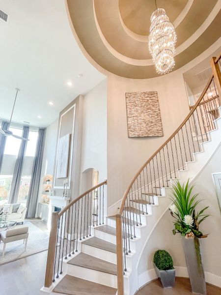 Furnished interior view inside a new home in Bridgeland, Cypress (Image 7).