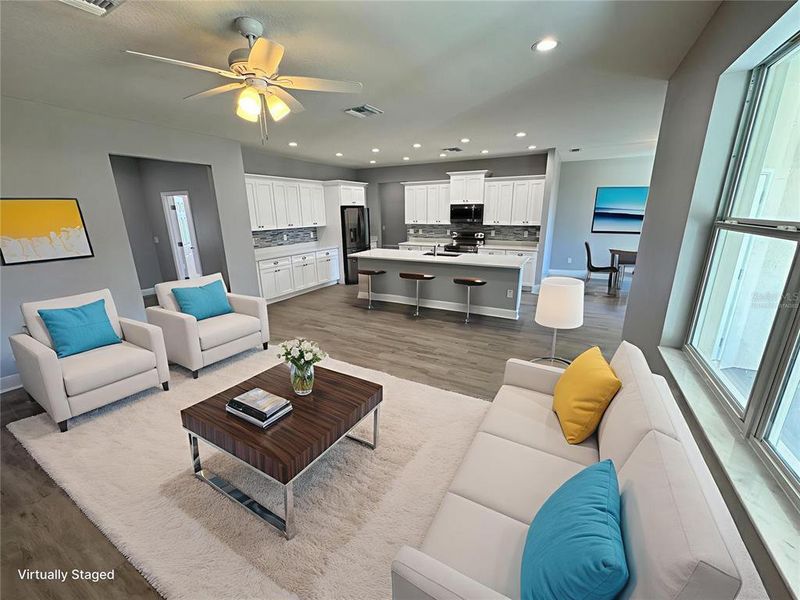 Furnished interior view inside a new home in , Dade City (Image 18).