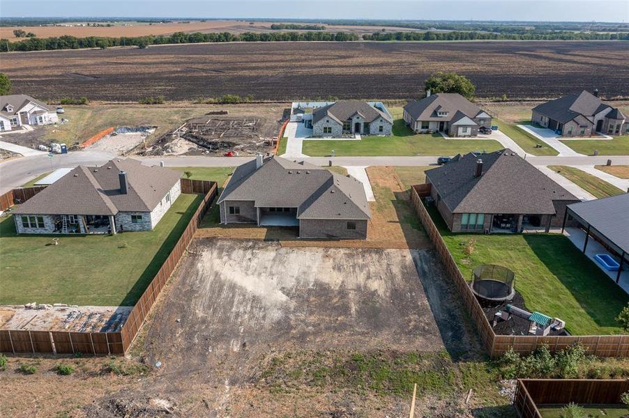 Birds eye view of property