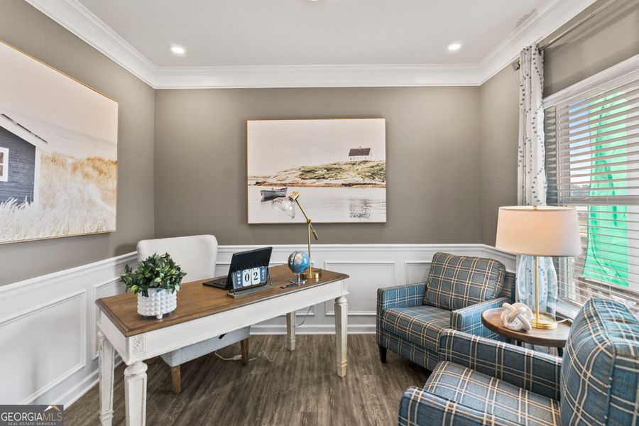 Furnished interior view inside a new home in Bryson Farms, Byron (Image 5).