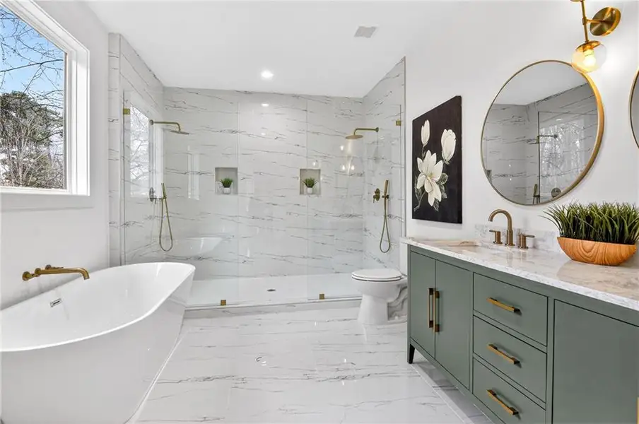 Furnished interior view inside a new home in , Atlanta (Image 15).