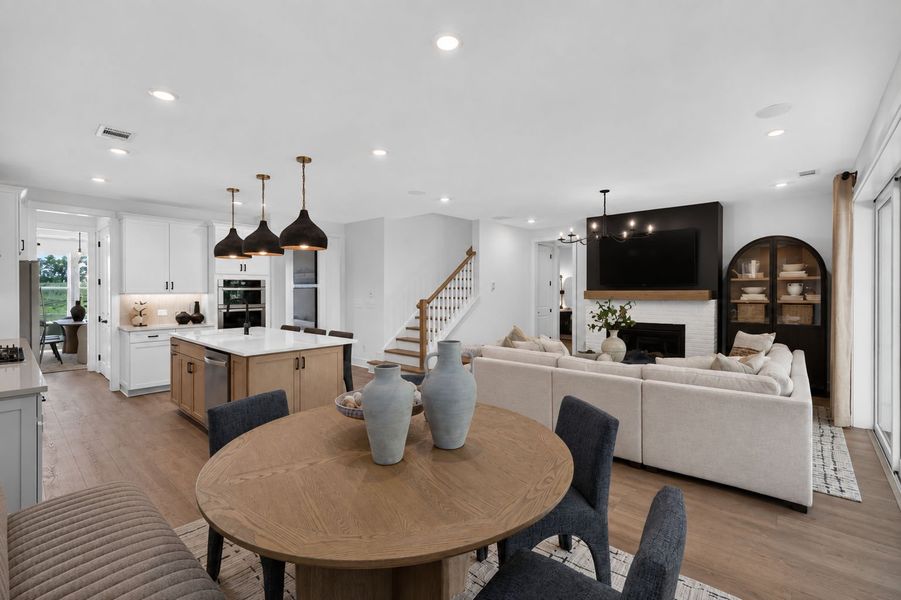 Representative furnished interior of a home built from the Wynfield by Pulte Homes in Bleckley Station, Ball Ground (Image 67).