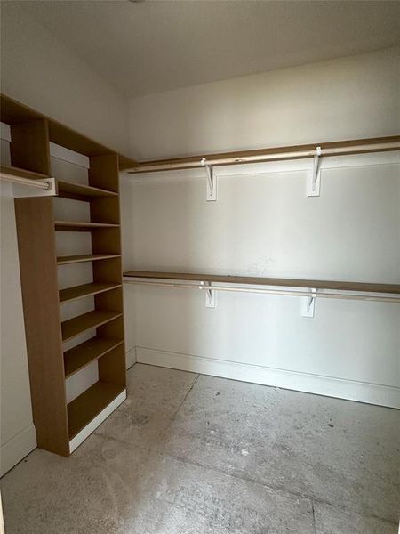 View of secondary walk in closet