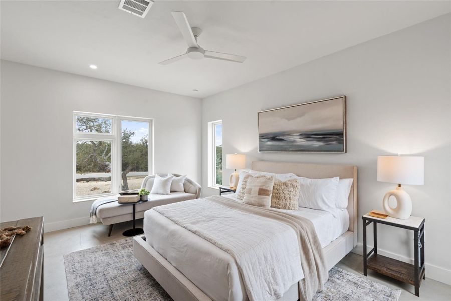 Furnished interior view inside a new home in , Wimberley (Image 32).