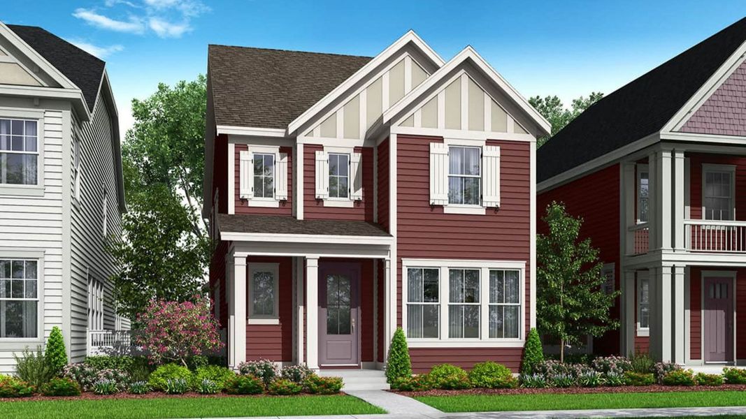 Representative exterior photo of a completed home built from the Telluride by Brightland Homes in Westerly, Erie, CO (Image 1).