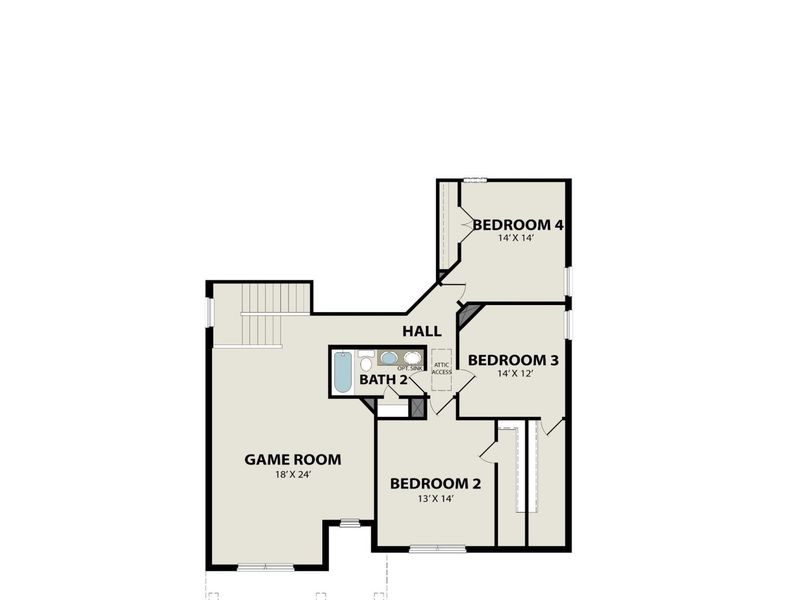2D floor plan layout of this home in Benders Cove, Mount Juliet, TN (Image 6).