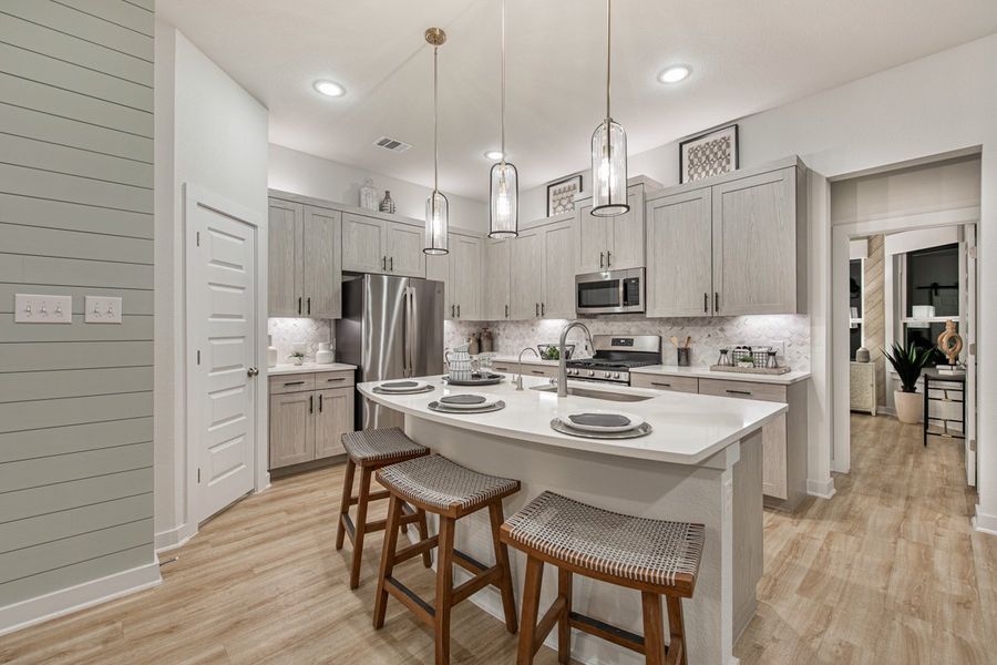 Furnished interior view inside a new home in Meyer Ranch, New Braunfels (Image 27).