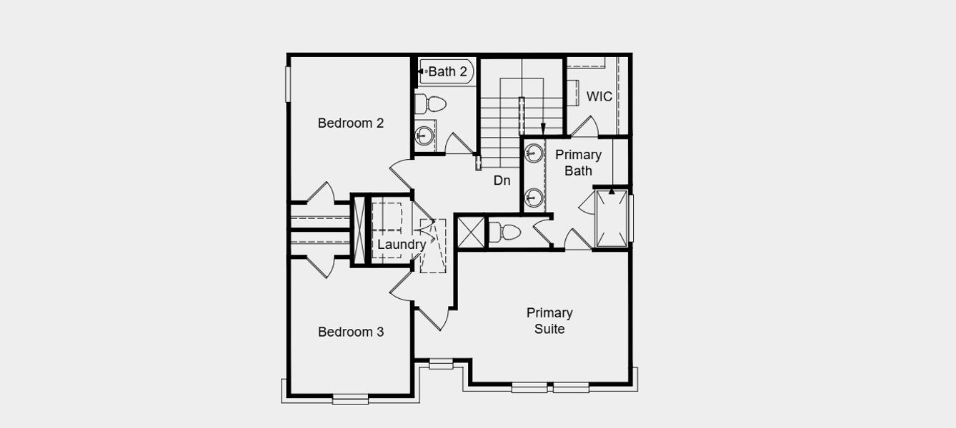 2D floor plan layout of this home in North Sky Celina, Celina, TX (Image 5).