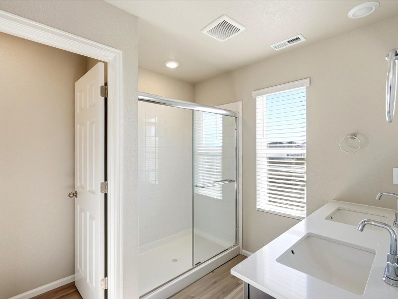 Furnished interior view inside a new home in Lorson Ranch : The Springs Collection, Colorado Springs (Image 5). Furnished interior view inside a new home in Lorson Ranch : The Springs Collection, Colorado Springs (Image 5).