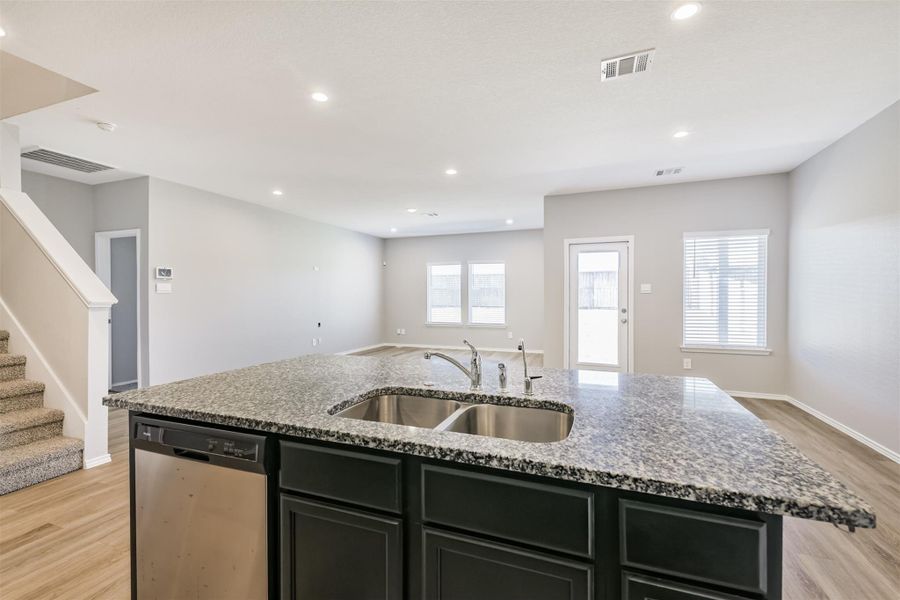 Furnished interior view inside a new home in Harrington Trails at The Canopies, New Caney (Image 12).