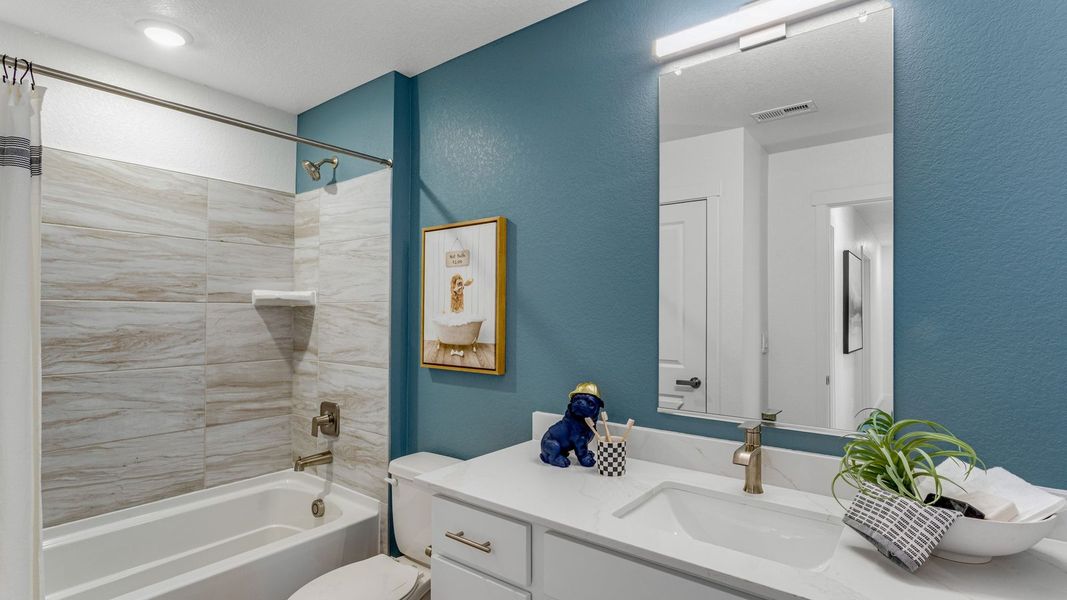 Furnished interior view inside a new home in The Ridge at Lorson Ranch, Colorado Springs (Image 15).