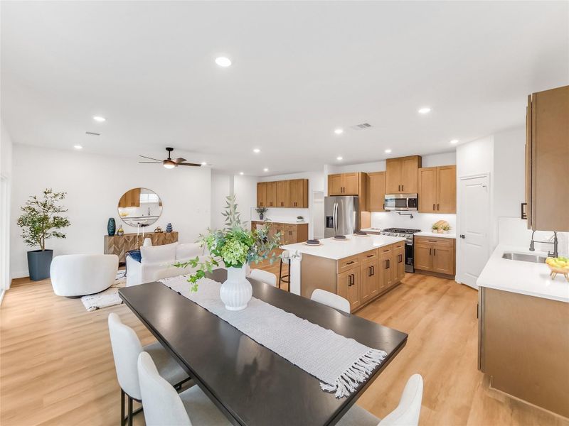 Furnished interior view inside a new home in , Splendora (Image 9).