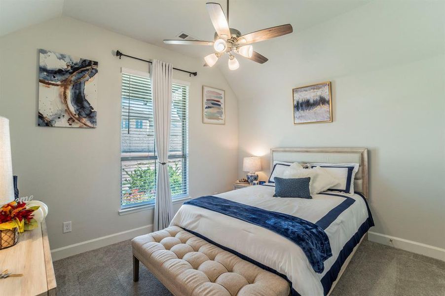 Furnished interior view inside a new home in Bridgewater 60', Midlothian (Image 12).