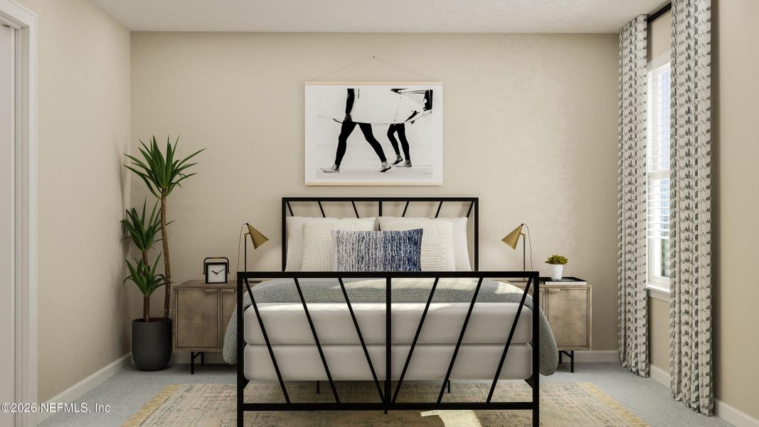 Furnished interior view inside a new home in Avalon Woods, Jacksonville (Image 7).