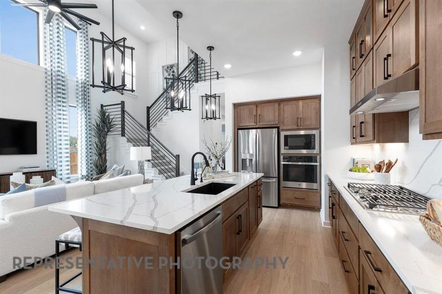 Furnished interior view inside a new home in Sandbrock Ranch, Aubrey (Image 10).