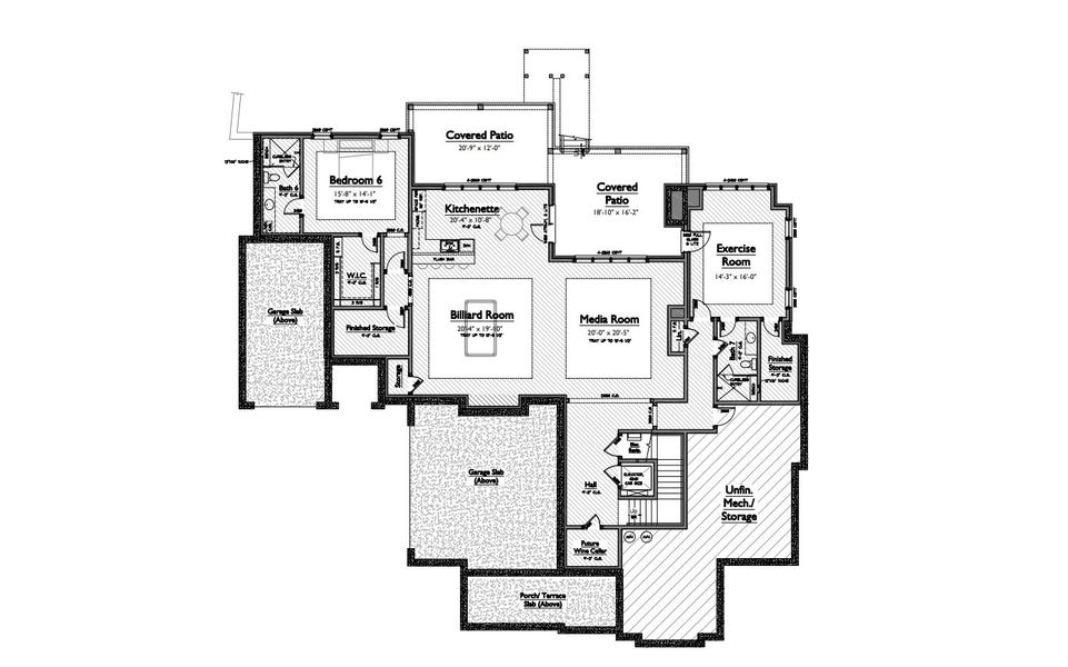 2D floor plan layout of this home in The Grove, College Grove, TN (Image 7). 2D floor plan layout of this home in The Grove, College Grove, TN (Image 7).