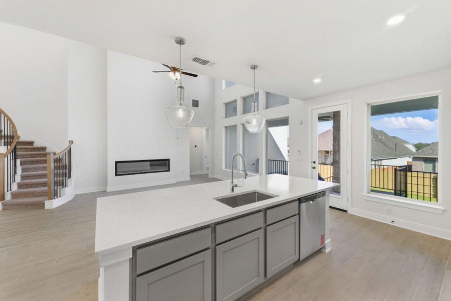 Furnished interior view inside a new home in The Colony, Bastrop (Image 10).