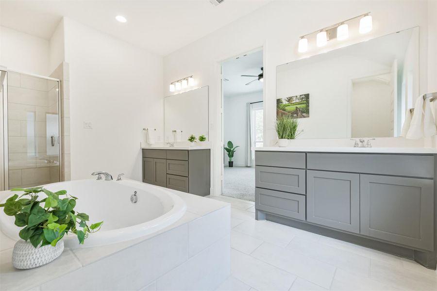 This primary bath is your own private spa! This primary bath is your own private spa!