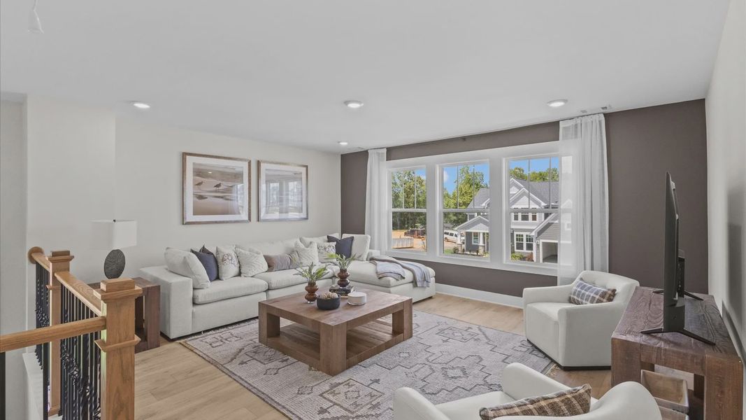 Representative furnished interior of a home built from the Stonefield by DRB Homes in Kayfield at Midway, Anderson (Image 24).