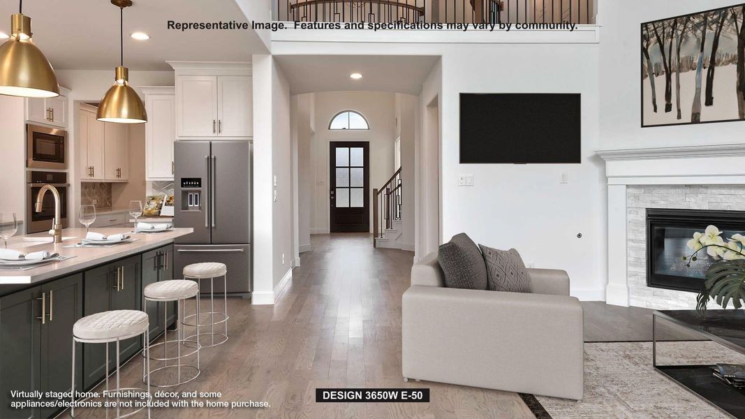 Furnished interior view inside a new home in Grange, Katy (Image 3).