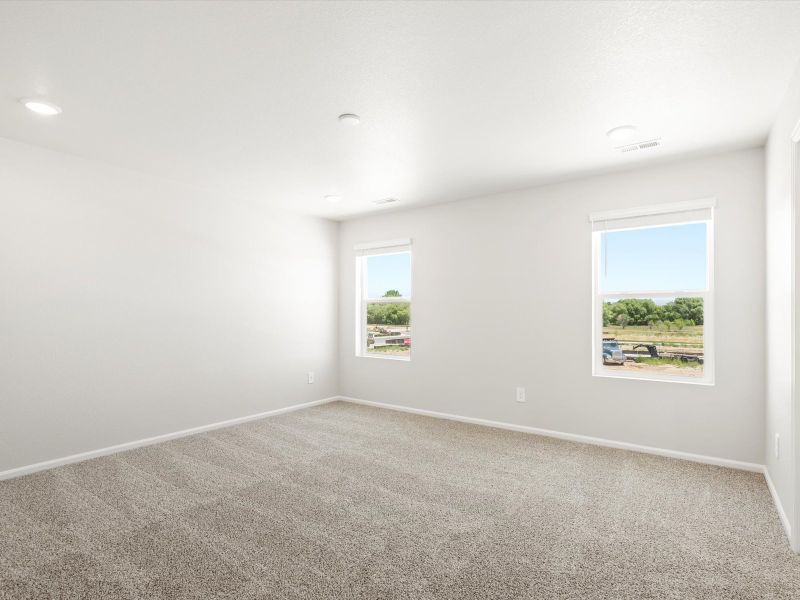 Spacious, unfurnished interior of a new home in Poudre Heights: The Lakes Collection, Windsor (Image 16).