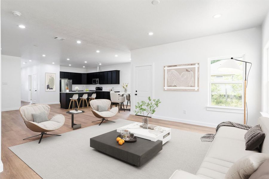 Furnished interior view inside a new home in , Splendora (Image 4).