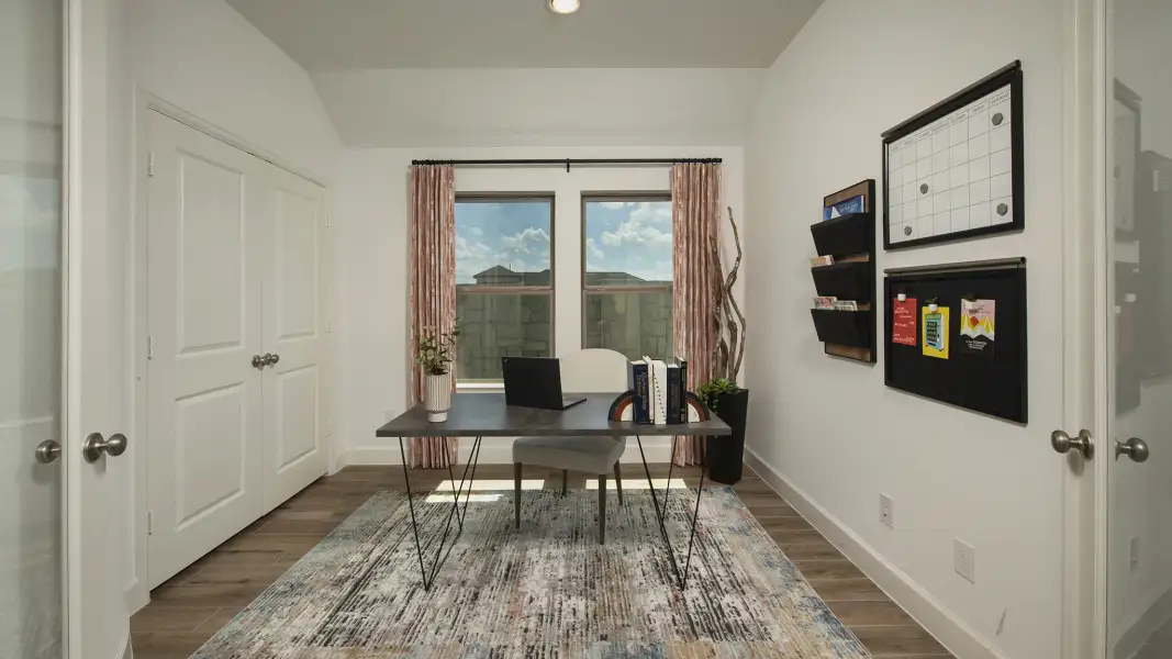 Furnished interior view inside a new home in Austin Point, Richmond (Image 17). Furnished interior view inside a new home in Austin Point, Richmond (Image 17).