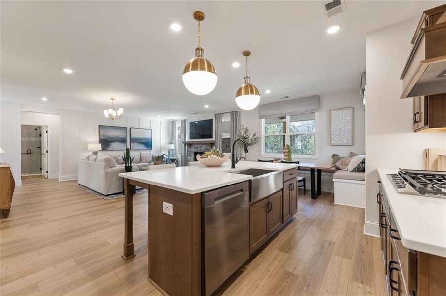Furnished interior view inside a new home in , Dallas (Image 20).