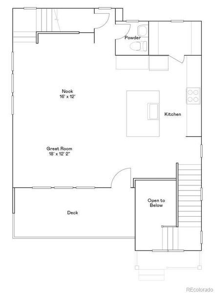 2D floor plan layout of this home in Parterre, Thornton, CO (Image 4).