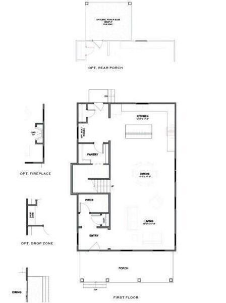 2D floor plan layout of this home in , Summerville, SC (Image 4).