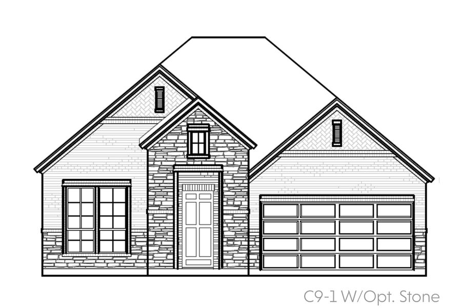 Representative rendering of the exterior for the Capri by John Houston Homes (Image 6).