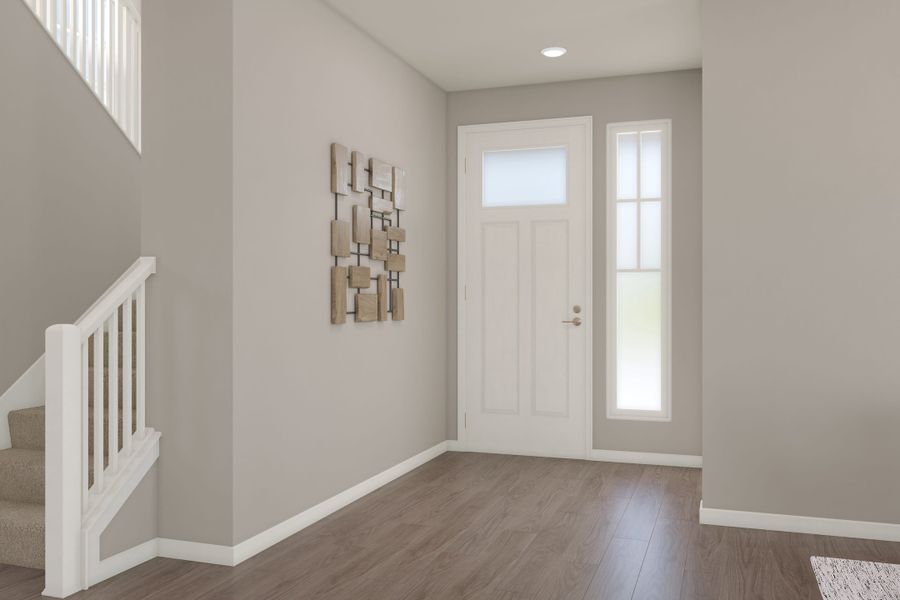 Representative unfurnished interior of a home built from the 2804 by Tri Pointe Homes in The Aurora Highlands, Aurora (Image 22).