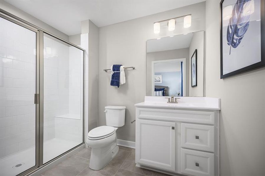 Representative furnished interior of a home built from the Aruba Bay by Ryan Homes in Carolina Crofts, Greenville (Image 10).