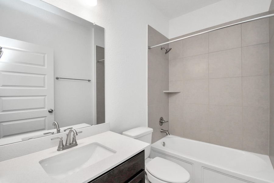 Furnished interior view inside a new home in 50' Traditional Homes at Elyson, Katy (Image 5).